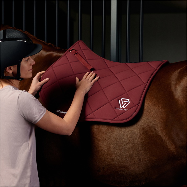2026 WeatherBeeta Softshell Pro 3D Air-Tec All Purpose Saddle Pad 1030350003 - Burgundy